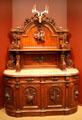 Sideboard with carved hunting themes prob. from Boston, MA at Currier Museum of Art. Manchester, NH.