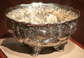 Silver punch bowl by Whiting Manuf. Co. of North Attleboro, MA at Currier Museum of Art. Manchester, NH.