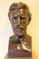 Bronze bust of Augustus Saint-Gaudens by Henry Hering at Saint-Gaudens NHS. Cornish, NH.