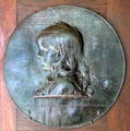 William Evarts Beaman, son of Charles & Hettie, bronze portrait relief by Augustus Saint-Gaudens at Saint-Gaudens NHS. Cornish, NH.