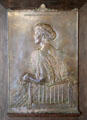 Anna Lyman Gray bronze portrait relief by Augustus Saint-Gaudens at Saint-Gaudens NHS. Cornish, NH.