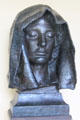 Bronze model for head of Adams Memorial by Augustus Saint-Gaudens at Saint-Gaudens NHS. Cornish, NH.