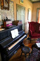 Piano in south parlor of Aspet at Saint-Gaudens NHS. Cornish, NH.
