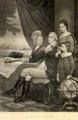 Graphic of George Washington's family by F.B. Schell published by John Dainty of Philadelphia at Woodman Museum. Dover, NH.