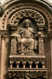 Seated Christ on Alexander Hall on Princeton campus. Princeton, NJ.
