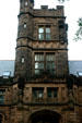 Tower of East Pyne Hall on Princeton campus. Princeton, NJ.