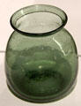 Glass food storage jar attrib. Wistarburgh Glass Works of Alloway, NJ at Museum of American Glass. Milville, NJ.