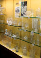 Collection of American Centennial glass at Museum of American Glass. Milville, NJ.
