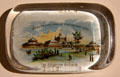 World's Columbian Exposition, Chicago, IL, Fisheries Building glass paperweight at Museum of American Glass. Milville, NJ.