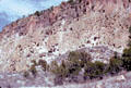 Cliff with caves used by ancient native peoples at Bandelier National Monument. NM.