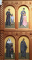 Reredos of St. Francis Cathedral with saints by Robert Lentz of the New World. Santa Fe, NM.