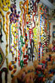 Wall of carved snakes in Davis Mather Folk Art Gallery. Santa Fe, NM.