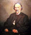 Kit Carson who arrived in Taos in 1826 portrait by Gerald Cassidy at New Mexico History Museum. Santa Fe, NM.