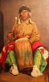 Portrait of Dieguito Roybal, San Ildefonso Pueblo by Robert Henri at New Mexico Museum of Art. Santa Fe, NM.