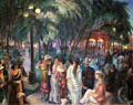 Music in the Plaza of Santa Fe painting by John Sloan at New Mexico Museum of Art. Santa Fe, NM.
