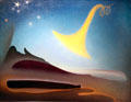The Awakening painting by Agnes Pelton at New Mexico Museum of Art. Santa Fe, NM.