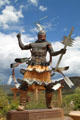 Apache Mountain Spirit Dancer sculpture by Craig Dan Goseyun at Museum of Indian Arts & Culture. Santa Fe, NM.