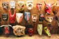 Collection of Mexican & other masks in Girard wing at Museum of International Folk Art. Santa Fe, NM.