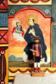 St Paschal by Jacobo de la Serna on Reredos in Golondrinas Chapel at Rancho de las Golondrinas. Santa Fe, NM.