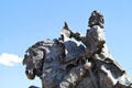Don Francisco Cuervo Y Valdés statue at entrance to Old Town. Albuquerque, NM.