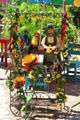 Decorated stand on Old Town Square. Albuquerque, NM.