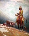 The Breed Trapper, 1830 painting by William Herbert Dunton at Albuquerque Museum. Albuquerque, NM.