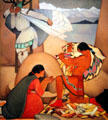 Acoma Legend painting by Mary Greene Blumenschein at Albuquerque Museum. Albuquerque, NM.