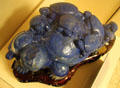 Lapis Lazuli turtle sculpture in mineral collection at New Mexico Museum of Natural History & Science. Albuquerque, NM.