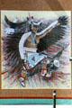 Native dancer mural by Hughte at Indian Pueblo Cultural Center. Albuquerque, NM.