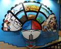 Zuni art mural at Indian Pueblo Cultural Center. Albuquerque, NM.
