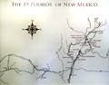 Map of the 19 Pueblos of New Mexico at Indian Pueblo Cultural Center. Albuquerque, NM.