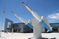 Lance missiles sit before National Museum of Nuclear Science & History. Albuquerque, NM.