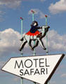 Motel Safari sign left from Route 66 era. Tucumcari, NM.