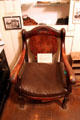 Bent family chair given by Charles Bent to Kit Carson who later returned it to Bent's widow at Governor Bent Museum. Taos, NM.