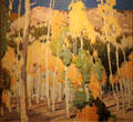 Taos Landscape Aspens & Pines painting by Victor Higgins at Taos Art Museum. Taos, NM.