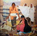 Husking Corn painting by Mary Greene Blumenschein at Blumenschein Home & Museum. Taos, NM.