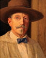 Burt Harwood self portrait at Harwood Museum of Art. Taos, NM