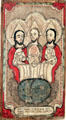 Holy Trinity retablo by José Rafael Aragón at Harwood Museum of Art. Taos, NM.