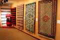 Gallery of antique native blankets at Millicent Rogers Museum. Taos, NM