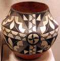 Acoma black-on-white jar at Millicent Rogers Museum. Taos, NM.