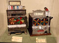 Silver Cup & Duo by Fey spinning flat wheel slot machines at Nevada State Museum. Carson City, NV.