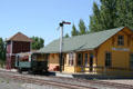 Wabuska station & Edwards Motorcar at Nevada State Railroad Museum. Carson City, NV.