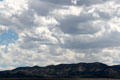 Clouds over hills of Eastern Nevada along I-80. NV.