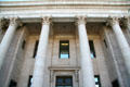 Neoclassical columns of Washoe County Courthouse. Reno, NV.