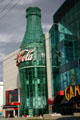 World of Coca-Cola Las Vegas on the Strip with giant bottle serving as atrium. Las Vegas, NV.