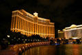 Bellagio & Caesar's Palace at night. Las Vegas, NV.