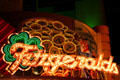 Fitzgeralds Casino sign at night on Freemont Street. Las Vegas, NV.