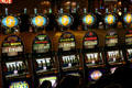 Row of slot machines. Las Vegas, NV.