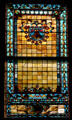 Stained glass window in House of New York State Capitol. Albany, NY.