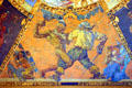 Indians vs. French mural on war room ceiling of New York State Capitol New York State Capitol. Albany, NY.